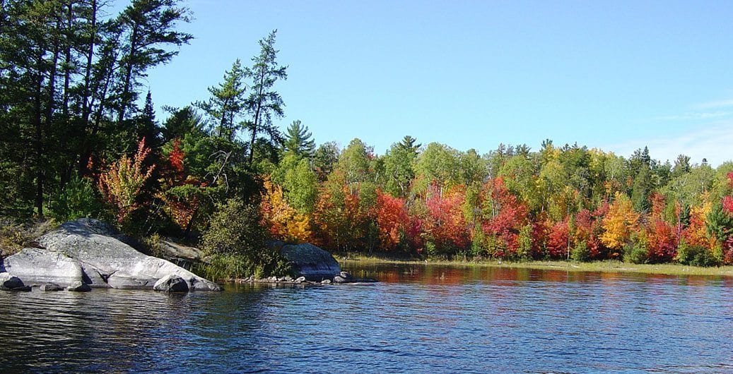 Lake Kabetogama in autumn