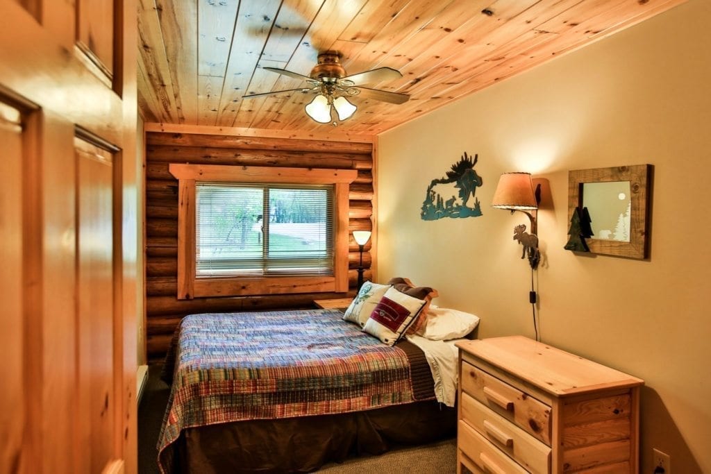 Firestone Log Lodge bedroom