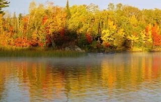 Fall Foilage and Lake Wallpaper