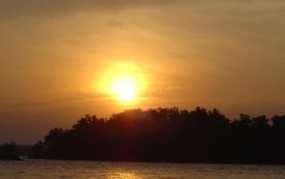 Sunset on the Lake Wallpaper