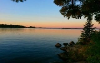 Sunset on Lake kabetogama
