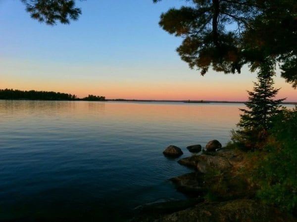 Sunset on Lake kabetogama