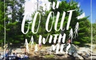 Visit Voyageurs National Park to #OptOutside. Text: Will you go out with me?