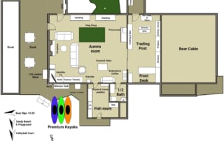 Lodge cabin floorplan