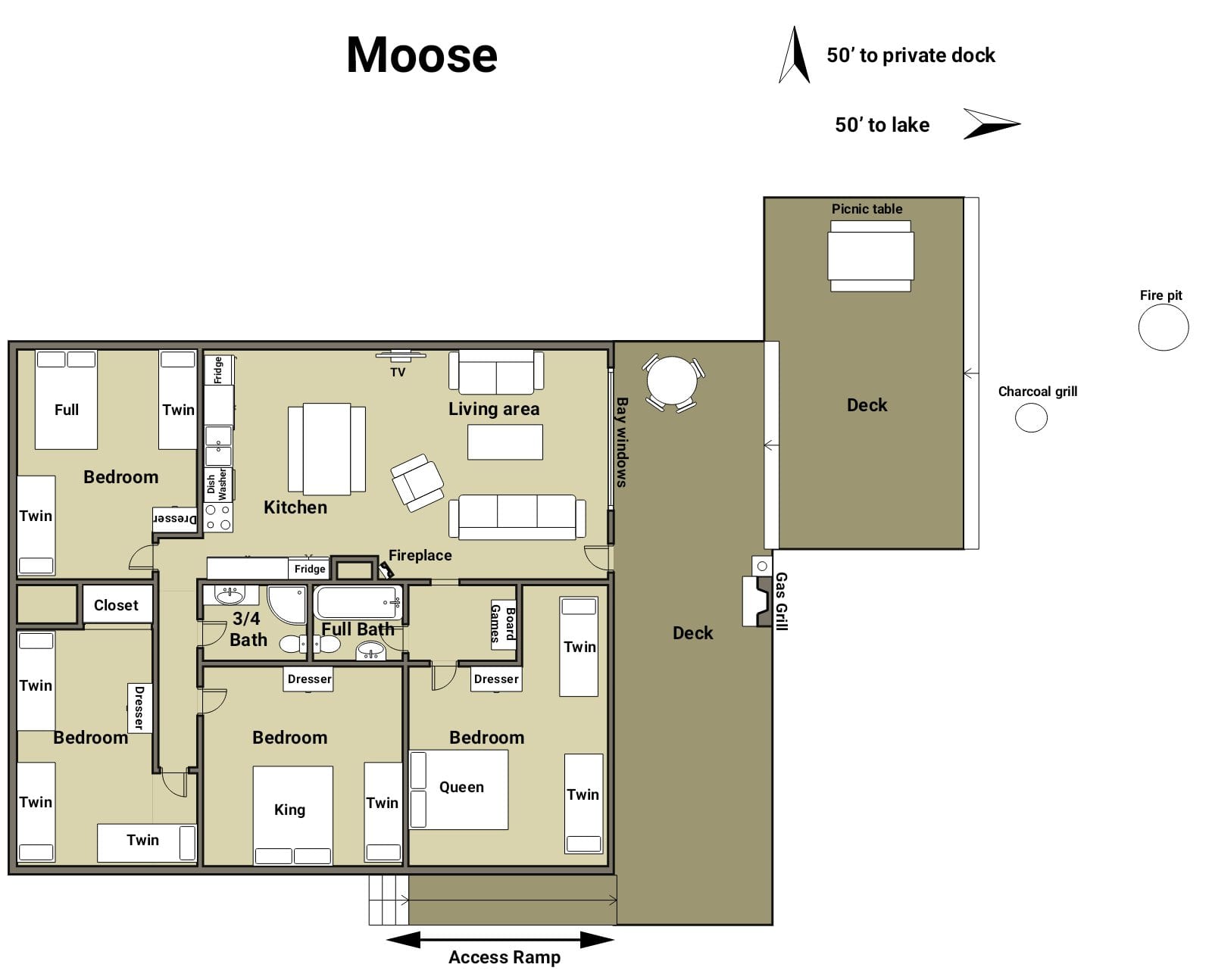 Moose cabin floor plan.