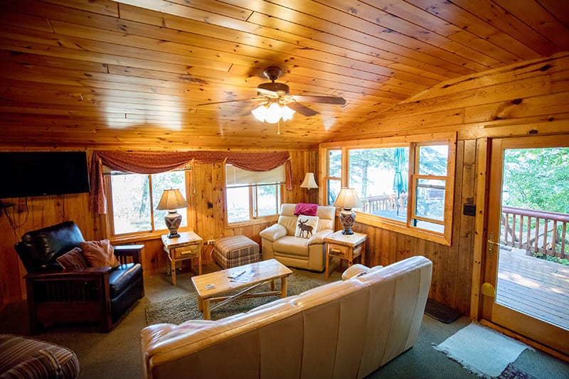 Moose Lodge living room.